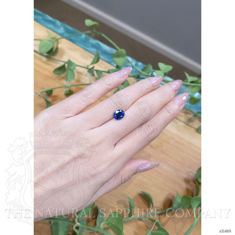 2.20 Ct. Blue Sapphire from Ceylon (Sri Lanka)