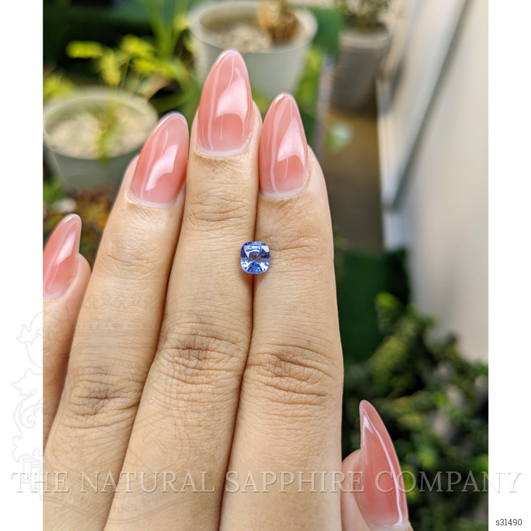0.89 Ct. Blue Sapphire from Ceylon (Sri Lanka)