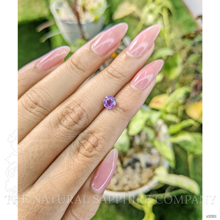 1.04 Ct. Pinkish Purple Sapphire from Ceylon (Sri Lanka)