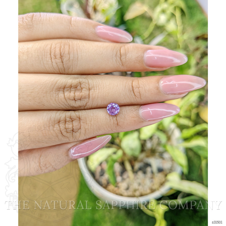 1.04 Ct. Pinkish Purple Sapphire from Ceylon (Sri Lanka)