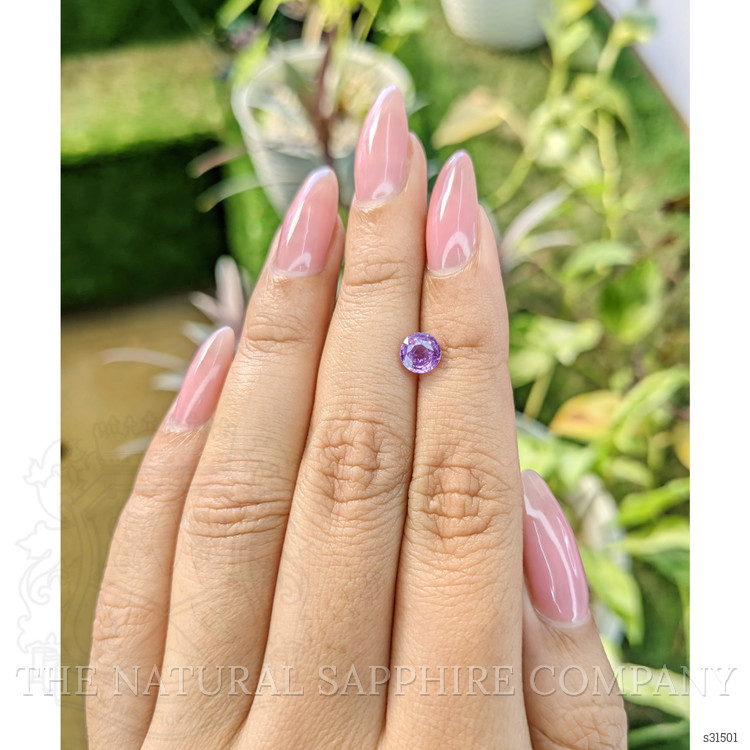 1.04 Ct. Pinkish Purple Sapphire from Ceylon (Sri Lanka)