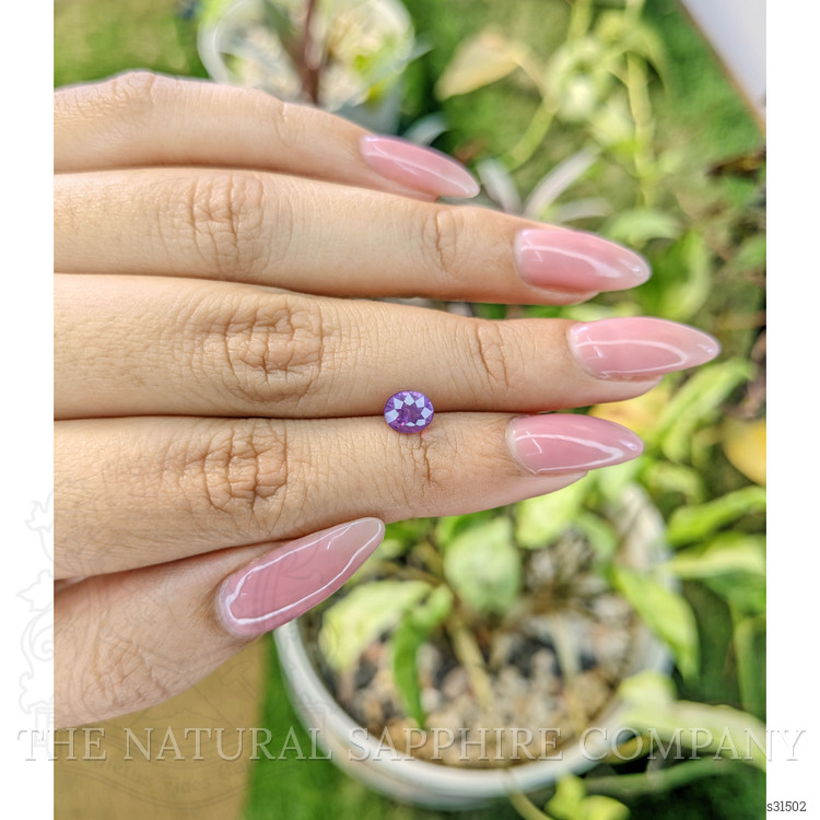 1.10 Ct. Pinkish Purple Sapphire from Ceylon (Sri Lanka)