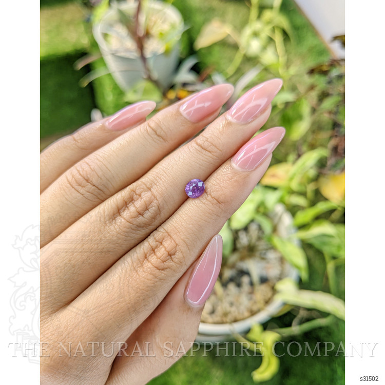 1.10 Ct. Pinkish Purple Sapphire from Ceylon (Sri Lanka)