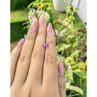 1.70 Ct. Purplish Pink Sapphire from Ceylon (Sri Lanka) Life Style