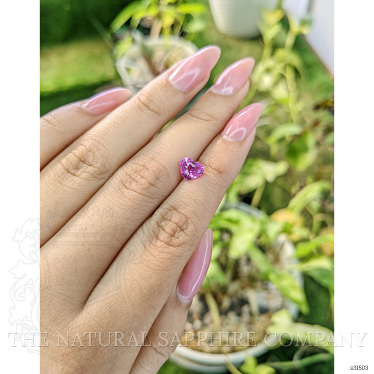 1.70 Ct. Purplish Pink Sapphire from Ceylon (Sri Lanka)