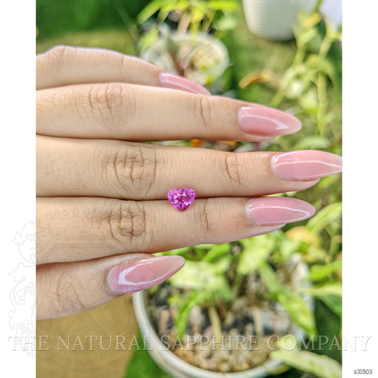 1.70 Ct. Purplish Pink Sapphire from Ceylon (Sri Lanka)