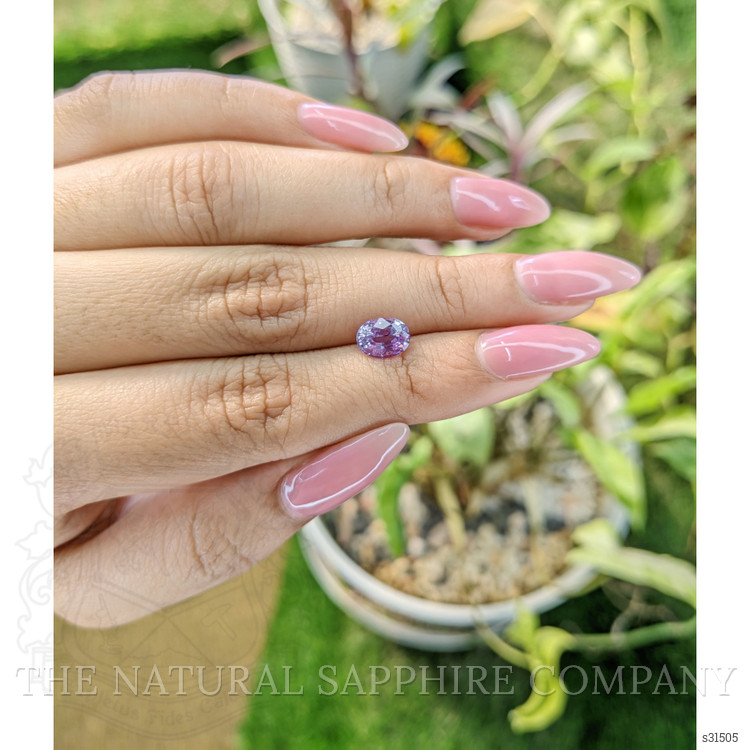 1.55 Ct. Pinkish Purple Sapphire from Ceylon (Sri Lanka)