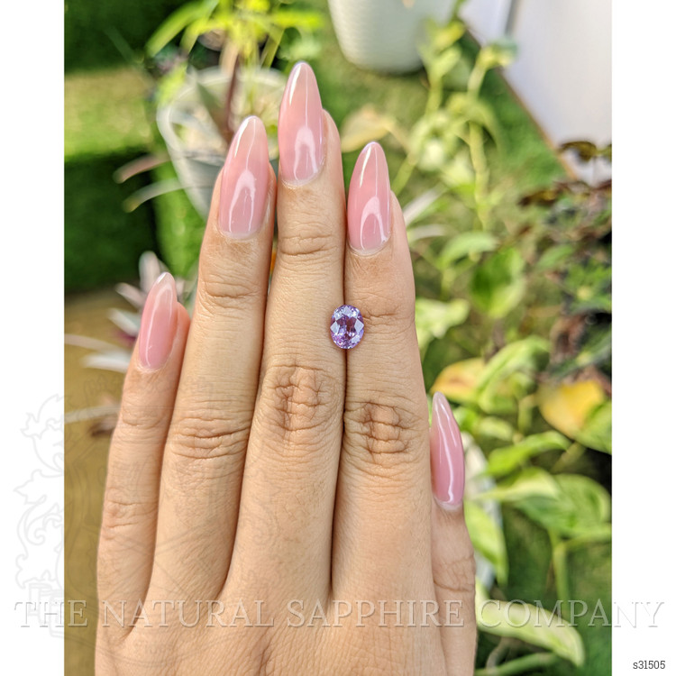 1.55 Ct. Pinkish Purple Sapphire from Ceylon (Sri Lanka)