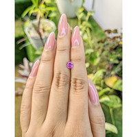 0.85 Ct. Pinkish Purple Sapphire from Ceylon (Sri Lanka) Life Style
