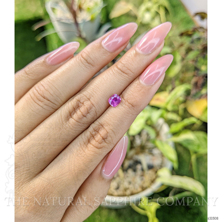 0.85 Ct. Pinkish Purple Sapphire from Ceylon (Sri Lanka)