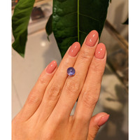 3.60 Ct. Bluish Purple Star Sapphire from Burma (Myanmar) Life Style