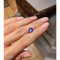 3.60 Ct. Bluish Purple Star Sapphire from Burma (Myanmar) Life Style