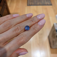 3.60 Ct. Bluish Purple Star Sapphire from Burma (Myanmar) Life Style