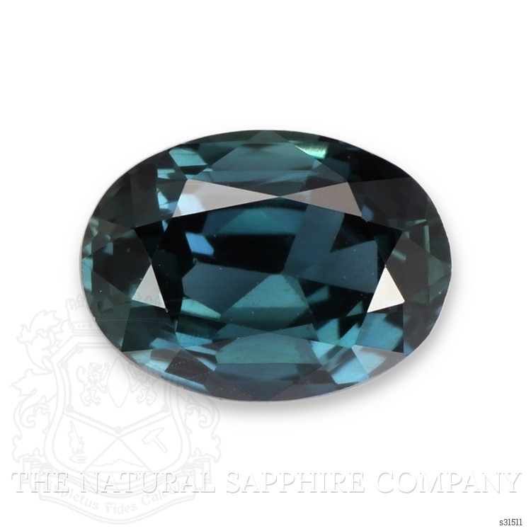 1.55 Ct. Greenish Blue Sapphire from Ceylon (Sri Lanka)
