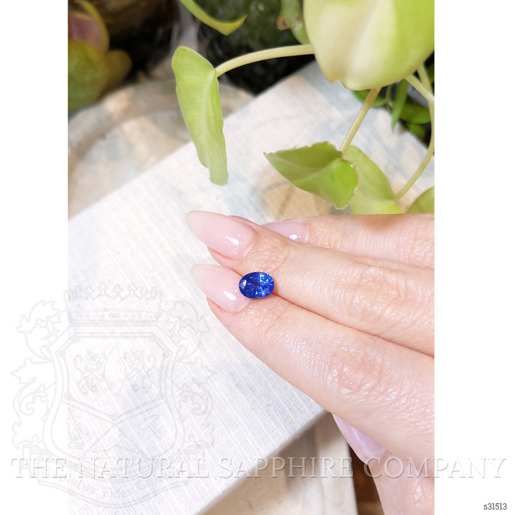 2.10 Ct. Blue Sapphire from Ceylon (Sri Lanka)