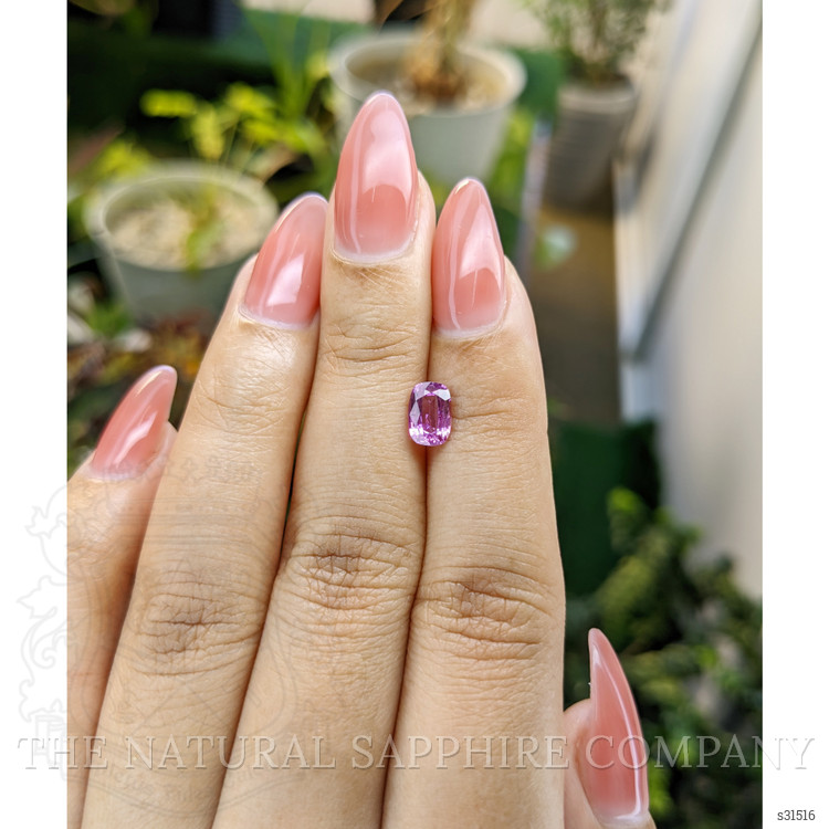 1.15 Ct. Pinkish Purple Sapphire from Ceylon (Sri Lanka)