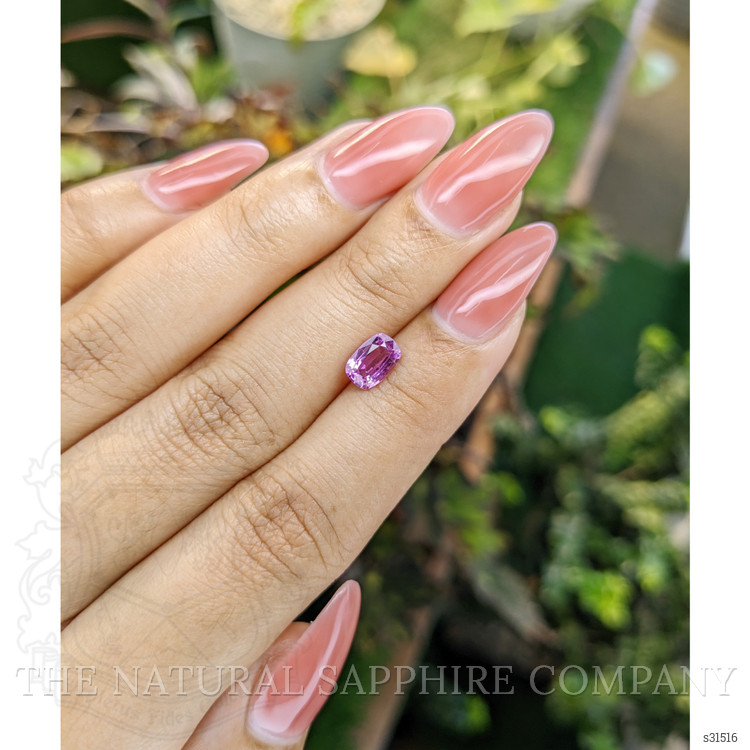1.15 Ct. Pinkish Purple Sapphire from Ceylon (Sri Lanka)