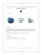 2.34 Ct. Blue Sapphire from Ceylon (Sri Lanka) Appraisal