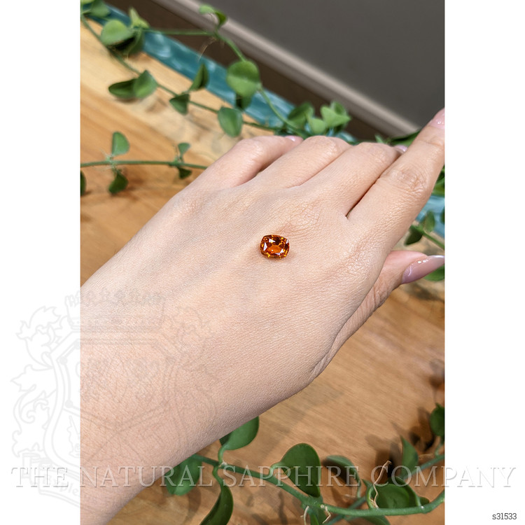 2.68 Ct. Orange Sapphire from Ceylon (Sri Lanka)