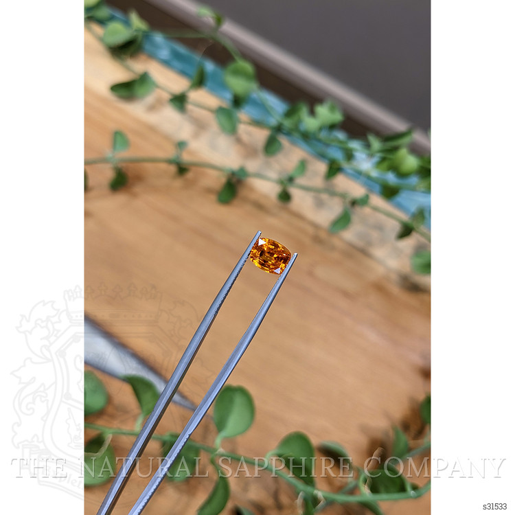 2.68 Ct. Orange Sapphire from Ceylon (Sri Lanka)