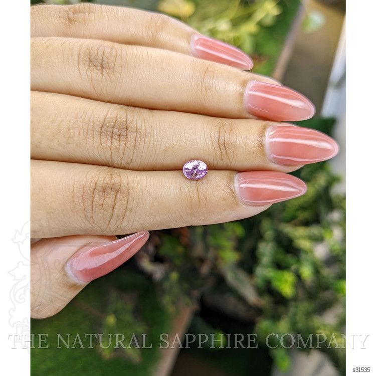 0.82 Ct. Purplish Pink Sapphire from Ceylon (Sri Lanka)