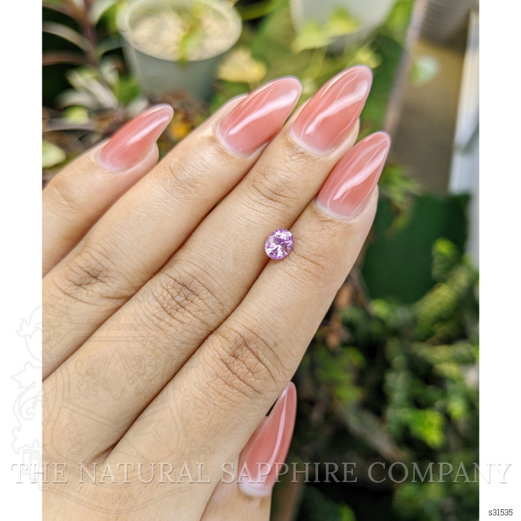 0.82 Ct. Purplish Pink Sapphire from Ceylon (Sri Lanka)