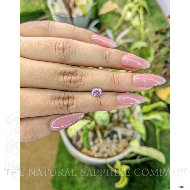 0.79 Ct. Pinkish Purple Sapphire from Ceylon (Sri Lanka)