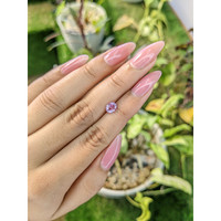 0.79 Ct. Pinkish Purple Sapphire from Ceylon (Sri Lanka) Life Style
