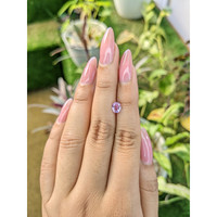0.79 Ct. Pinkish Purple Sapphire from Ceylon (Sri Lanka) Life Style