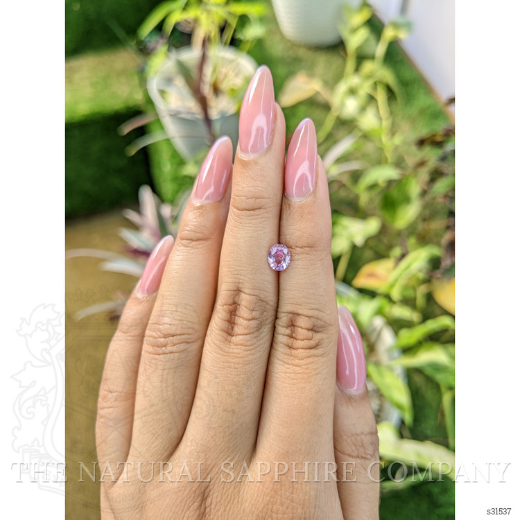 0.79 Ct. Pinkish Purple Sapphire from Ceylon (Sri Lanka)