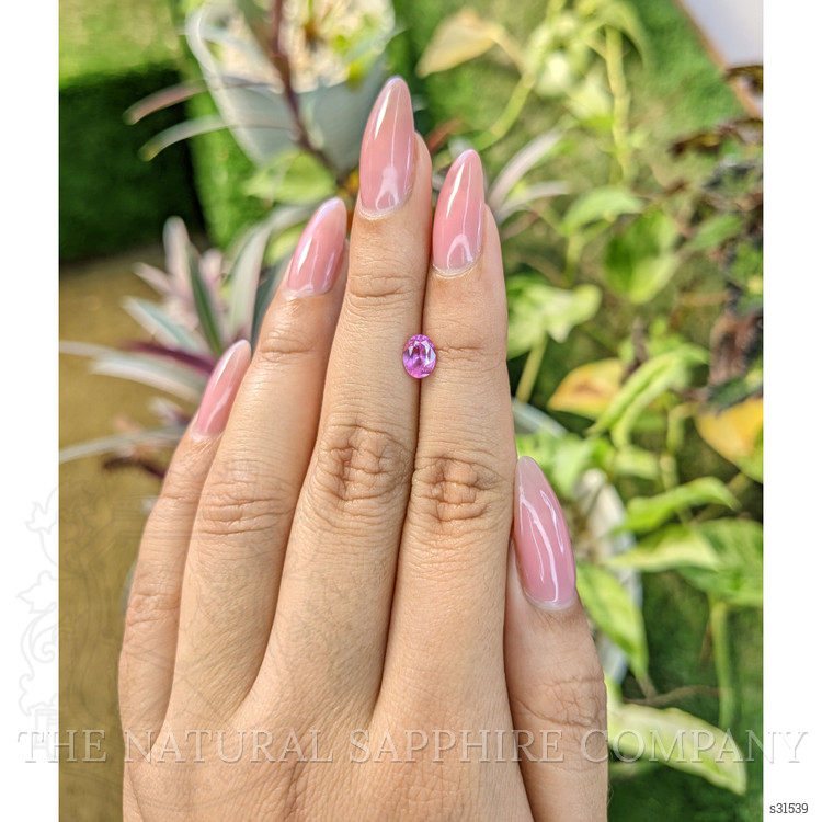 0.72 Ct. Pink Sapphire from Ceylon (Sri Lanka)
