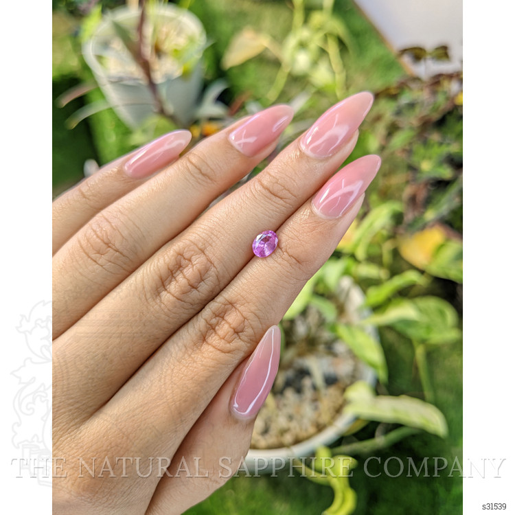 0.72 Ct. Pink Sapphire from Ceylon (Sri Lanka)