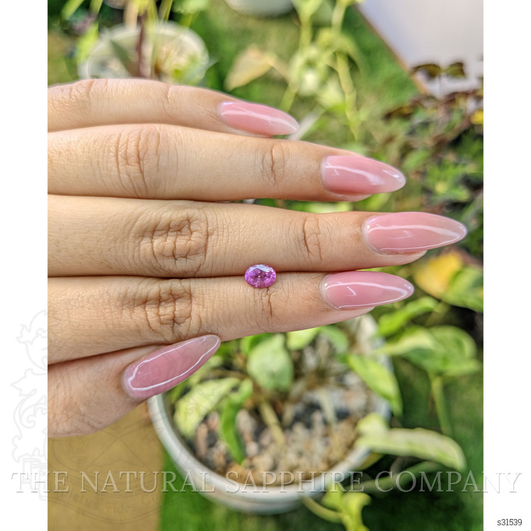 0.72 Ct. Pink Sapphire from Ceylon (Sri Lanka)