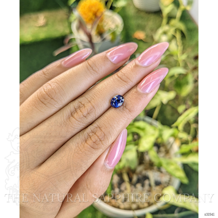 2.04 Ct. Blue Sapphire from Ceylon (Sri Lanka)