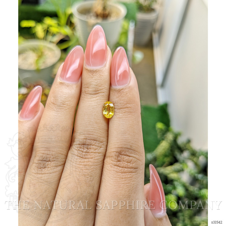 1.03 Ct. Yellow Sapphire from Ceylon (Sri Lanka)