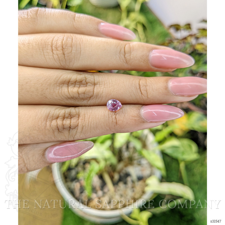 1.12 Ct. Purplish Pink Sapphire from Ceylon (Sri Lanka)