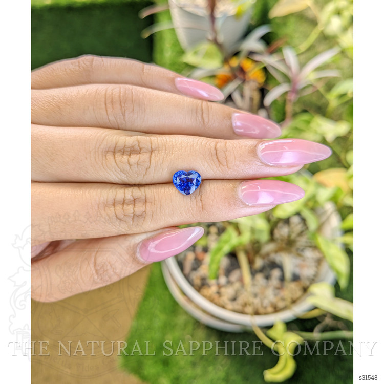 2.01 Ct. Blue Sapphire from Ceylon (Sri Lanka)