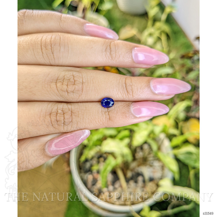 1.16 Ct. Blue Sapphire from Ceylon (Sri Lanka)