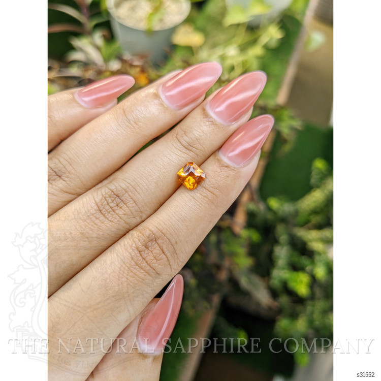 1.24 Ct. Orange Sapphire from Ceylon (Sri Lanka)