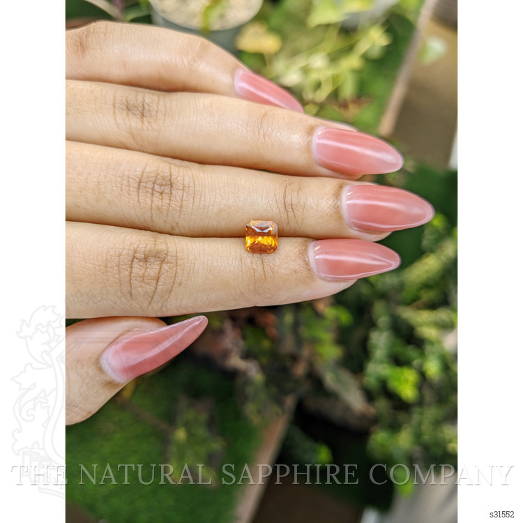 1.24 Ct. Orange Sapphire from Ceylon (Sri Lanka)