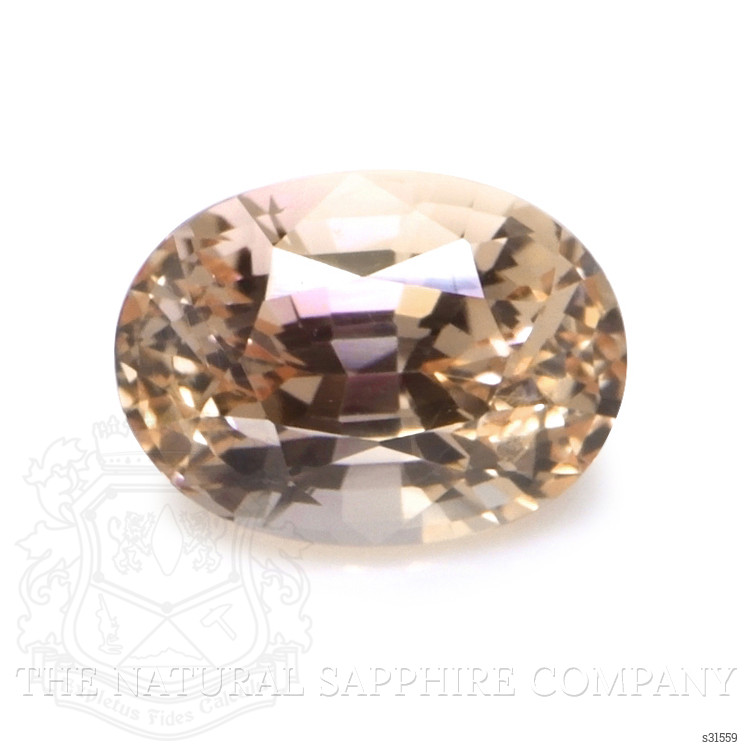 1.23 Ct. Peach Sapphire from Ceylon (Sri Lanka)