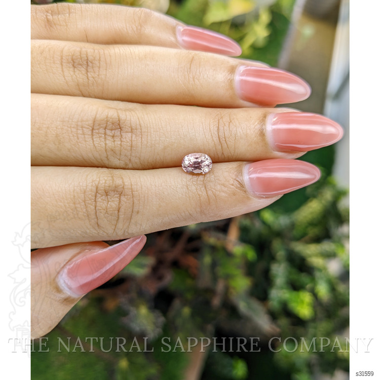 1.23 Ct. Peach Sapphire from Ceylon (Sri Lanka)