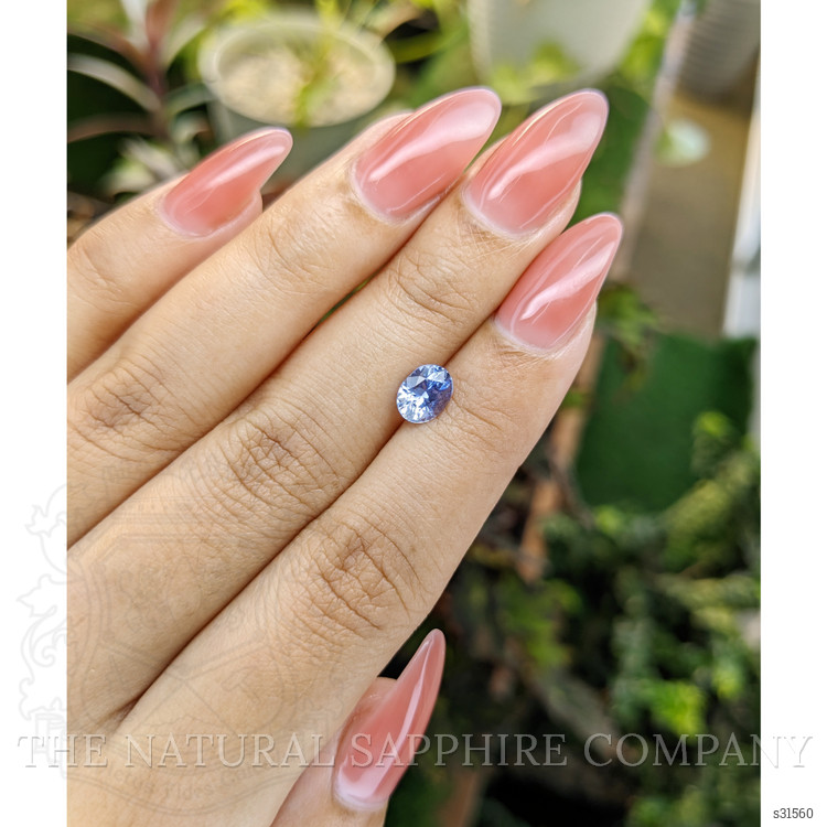 1.10 Ct. Blue Sapphire from Ceylon (Sri Lanka)
