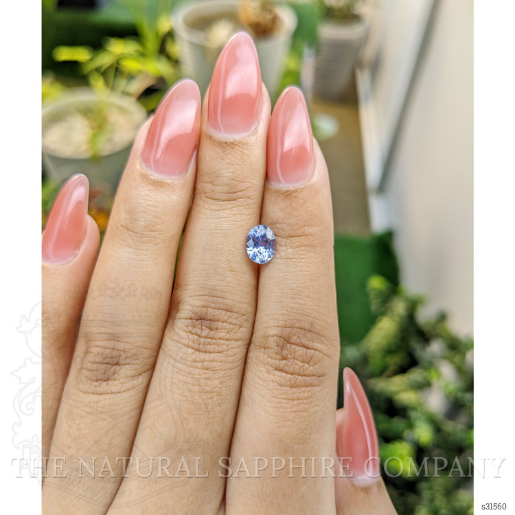 1.10 Ct. Blue Sapphire from Ceylon (Sri Lanka)