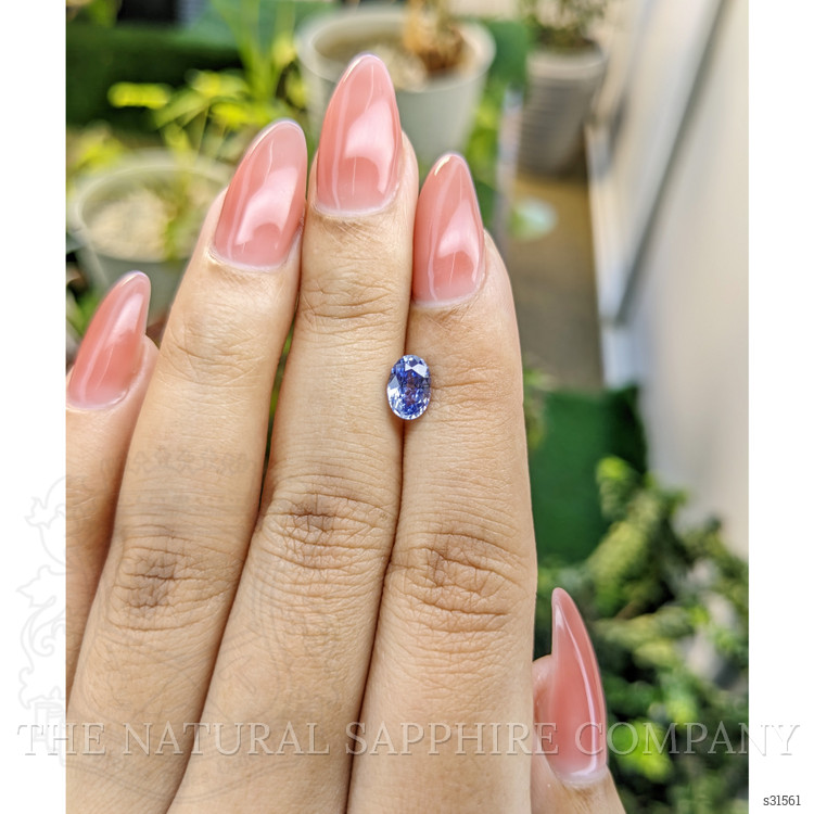 1.08 Ct. Blue Sapphire from Ceylon (Sri Lanka)