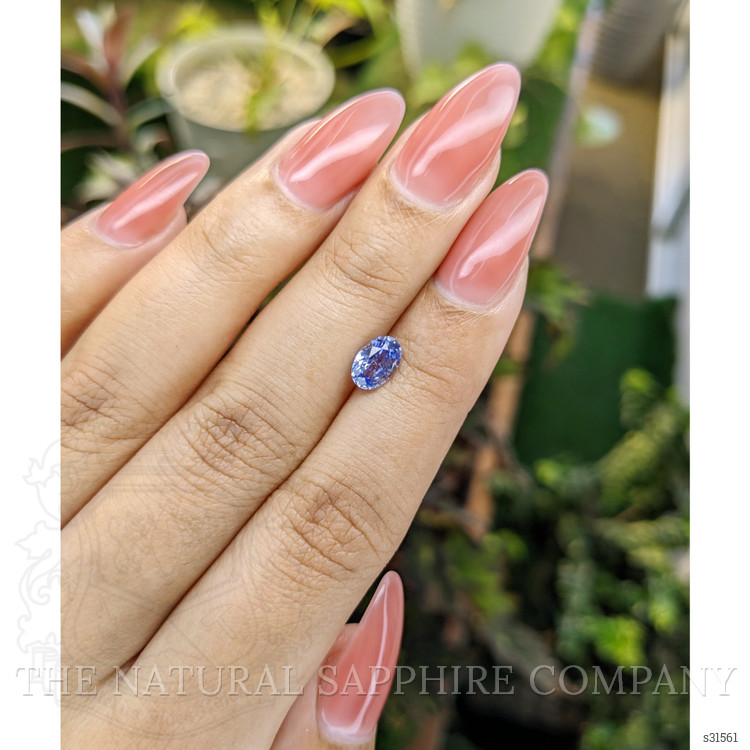 1.08 Ct. Blue Sapphire from Ceylon (Sri Lanka)