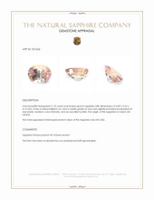 1.22 Ct. Peach Sapphire from Ceylon (Sri Lanka) Appraisal