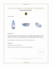 0.49 Ct. Bi Color Sapphire from Ceylon (Sri Lanka) Appraisal