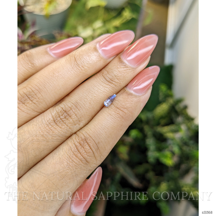 0.49 Ct. Bi Color Sapphire from Ceylon (Sri Lanka)