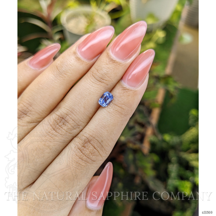 1.01 Ct. Blue Sapphire from Ceylon (Sri Lanka)